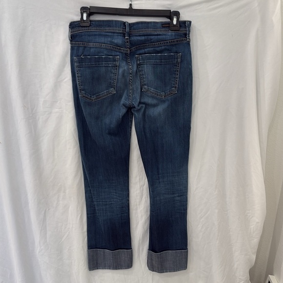 CITIZENS OF HUMANITY Dani Dark Wash Cropped Straight Leg Jeans Size 27 - Picture 3 of 5